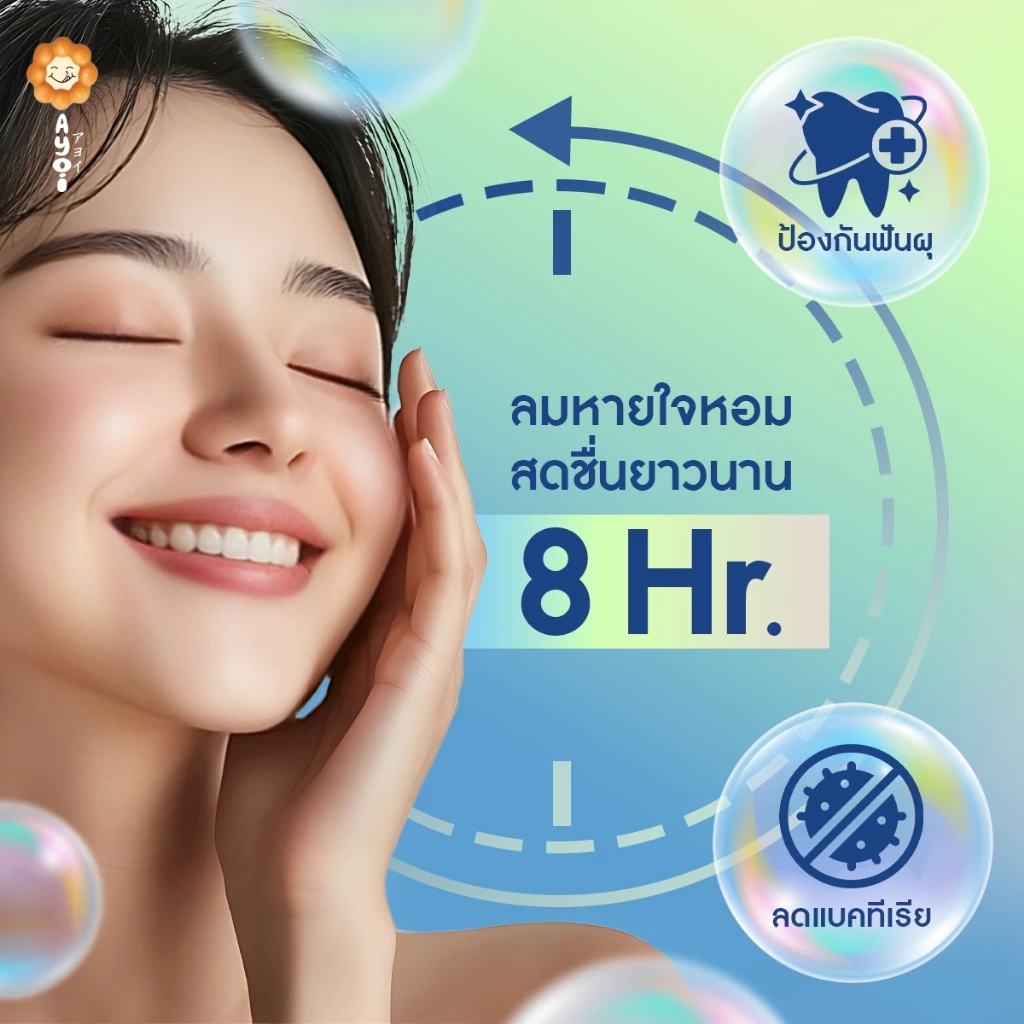 อาโยอิ ยาสีฟัน แพค 2 รส: แดงเลม่อนโซดา+ชาไทย Ayoi Premium All-in-One Toothpaste: Red Lemon Soda + Thai Milk Tea - Image 8