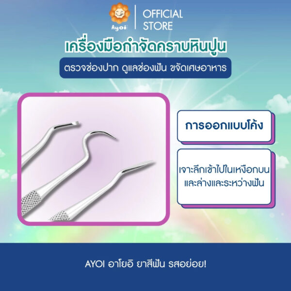 ชุดเครื่องมือกำจัดคราบหินปูน 8 ชิ้น (A11)