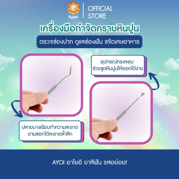 ชุดเครื่องมือกำจัดคราบหินปูน 8 ชิ้น (A11)