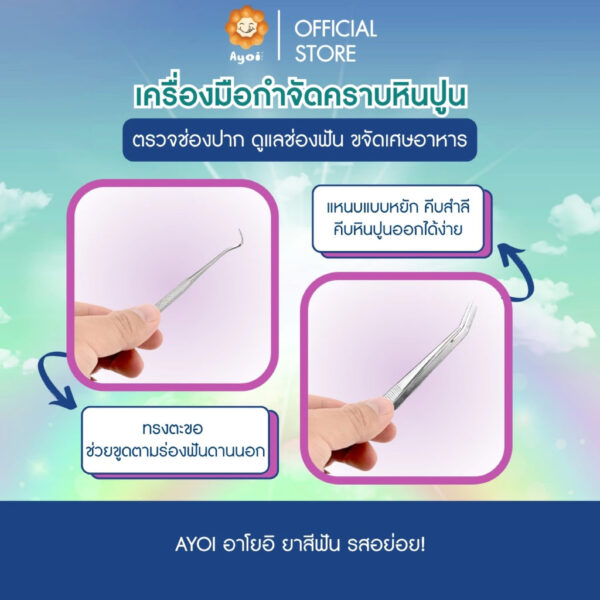 ชุดเครื่องมือกำจัดคราบหินปูน 8 ชิ้น (A11)