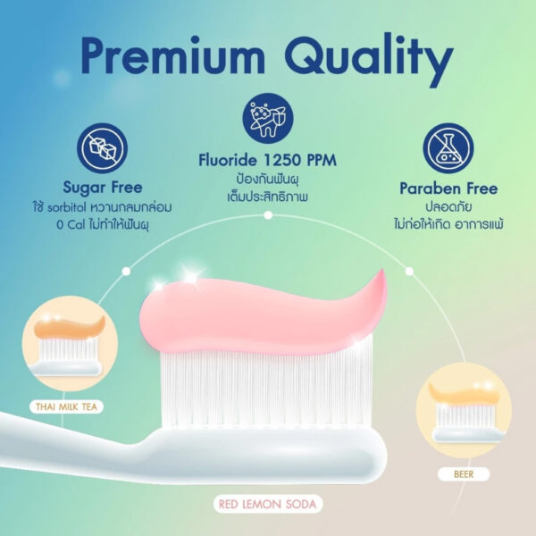 ยาสีฟัน อาโยอิ 3 รส + ไหมขัดฟันกลิ่นผลไม้ (FRUIT FLOSS) (G64)